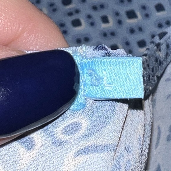 J.McLaughlin Womens Dress Large Blue Floral Tiered‎ Peasant Bohemian Cottagecore - Picture 5 of 11